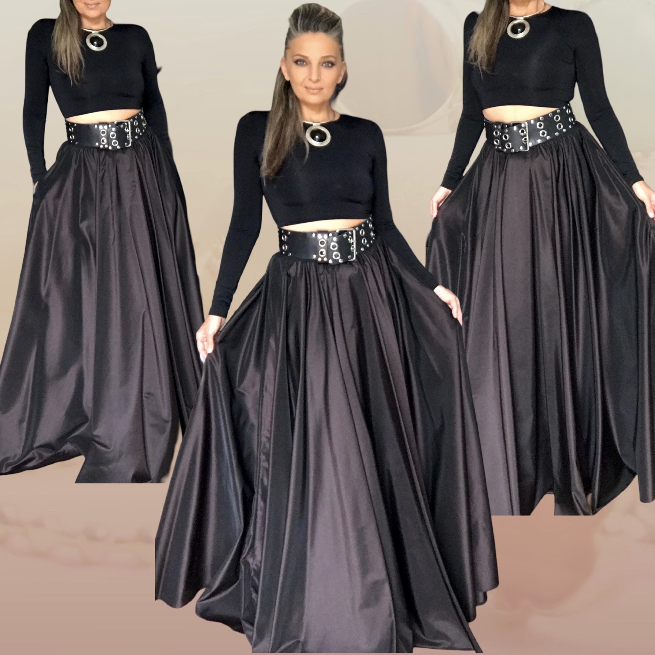 Dlouhá společenská sukně BOROS SK-L-BRW01